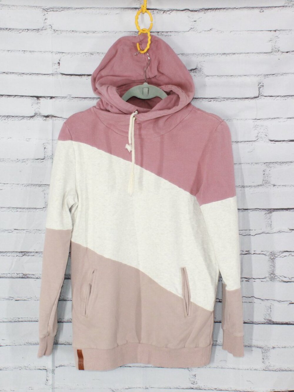 Ampersand Avenue Crossover Hood Pocketed Longline Sweatshirt Athleisure Size M
